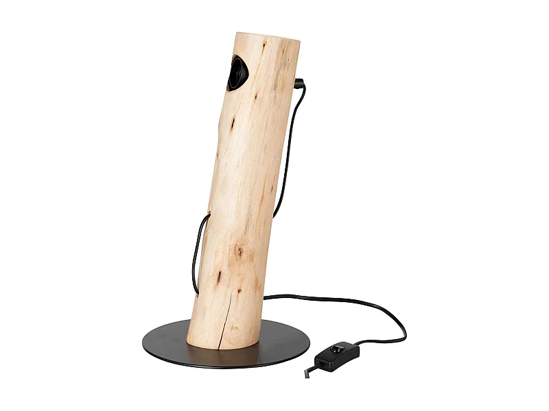 Lampe à Poser en Bois "Silas" 36cm Naturel