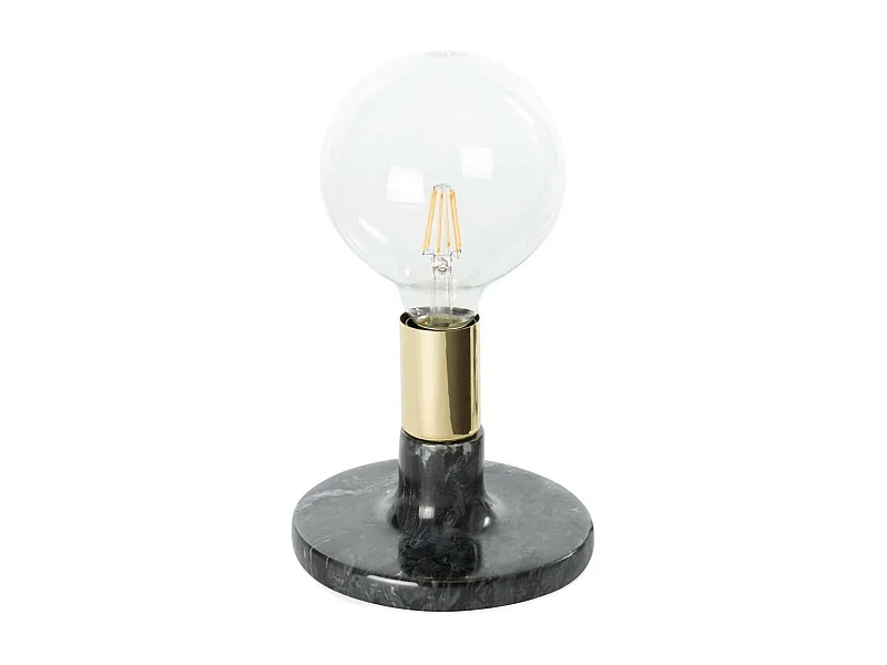 Lampe à Poser en Marbre "Mrs Glow" 16cm Noir