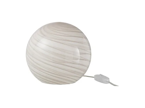 Lampe à Poser Ronde "Dany" 20cm Gris