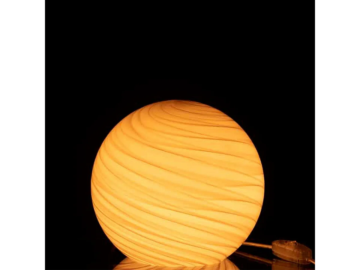 Lampe à Poser Ronde "Dany" 20cm Gris