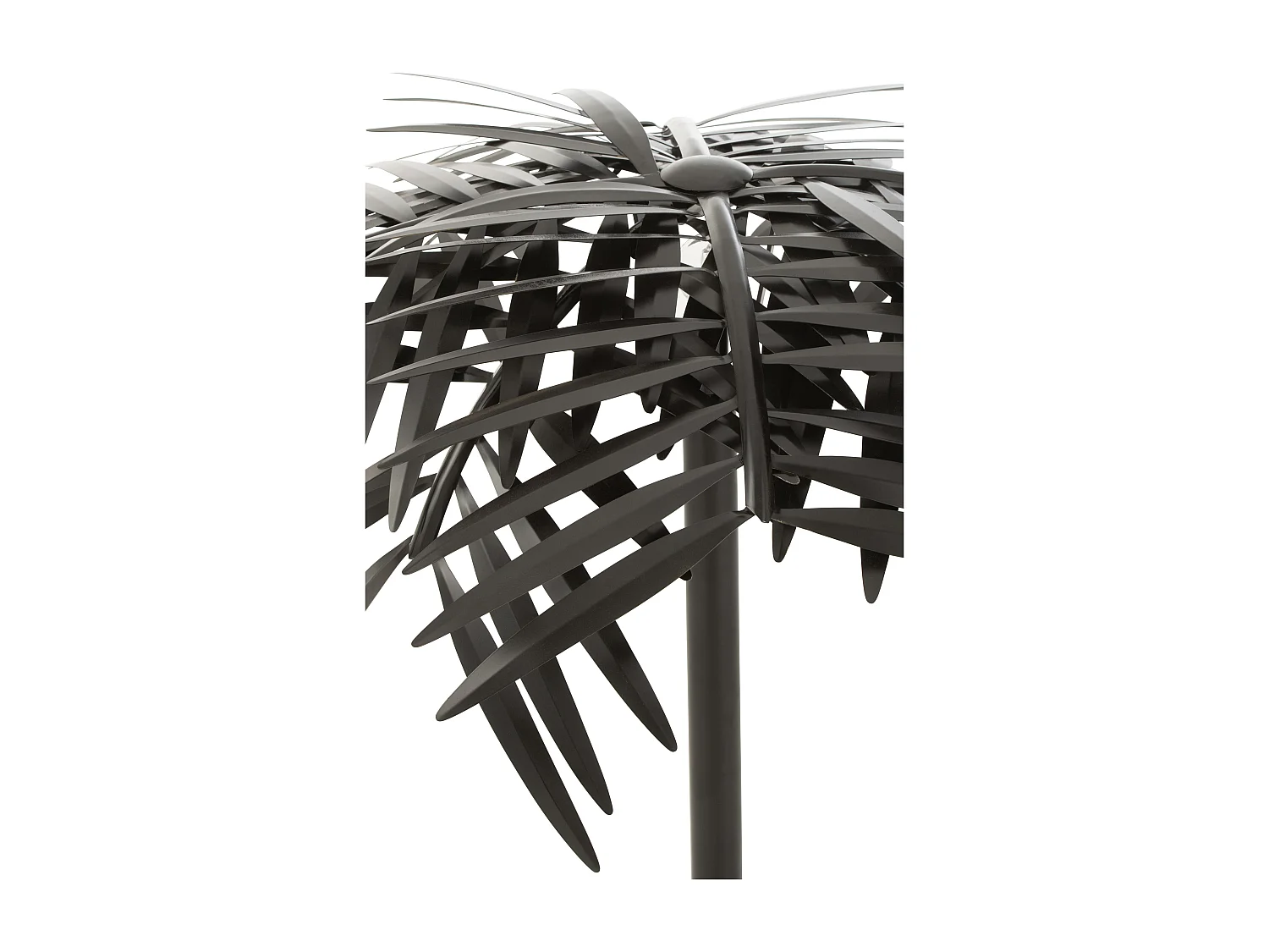 Lampe à Poser Design "Feuille" 73cm Noir