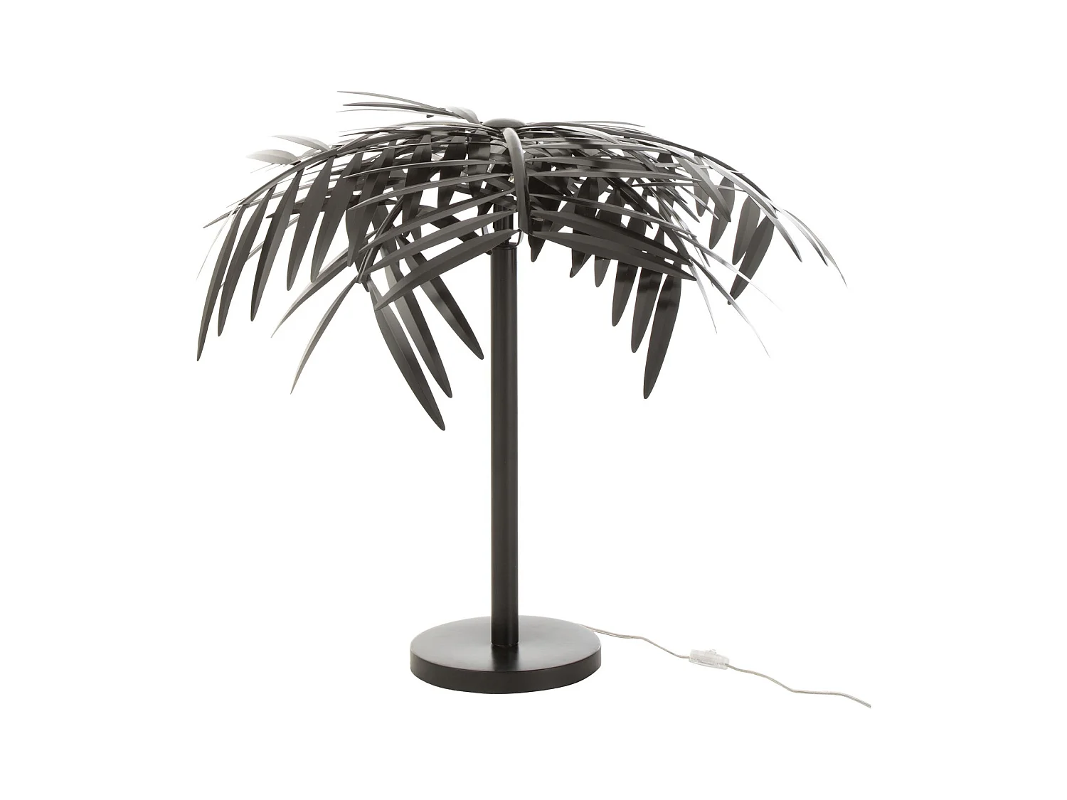 Lampe à Poser Design "Feuille" 73cm Noir