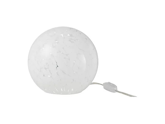 Lampe à Poser Ronde "Dany" 19cm Blanc
