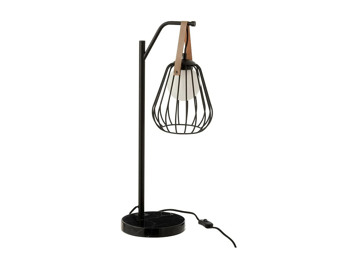 Lampe à Poser Design "Ignes" 63cm Noir