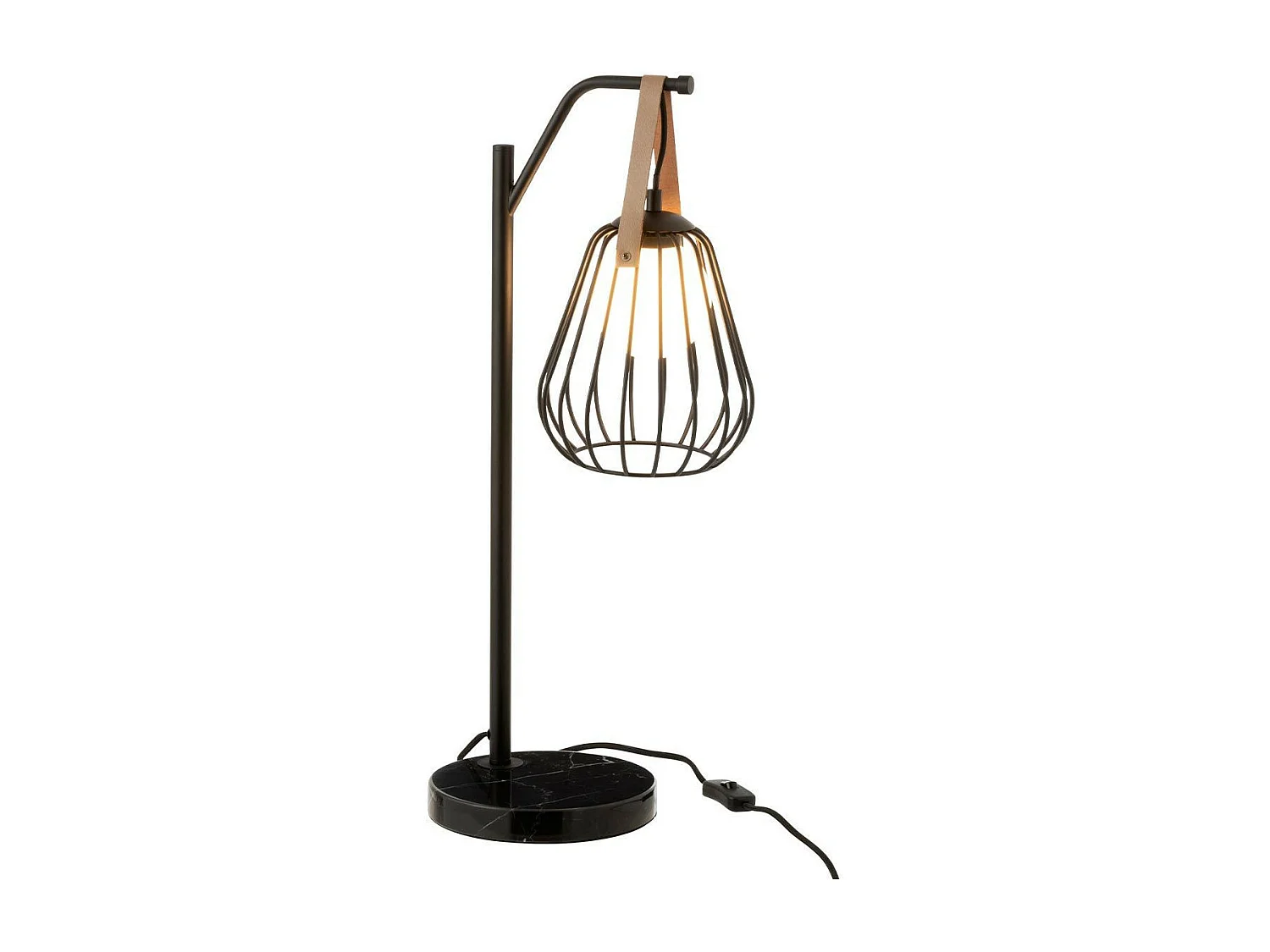Lampe à Poser Design "Ignes" 63cm Noir