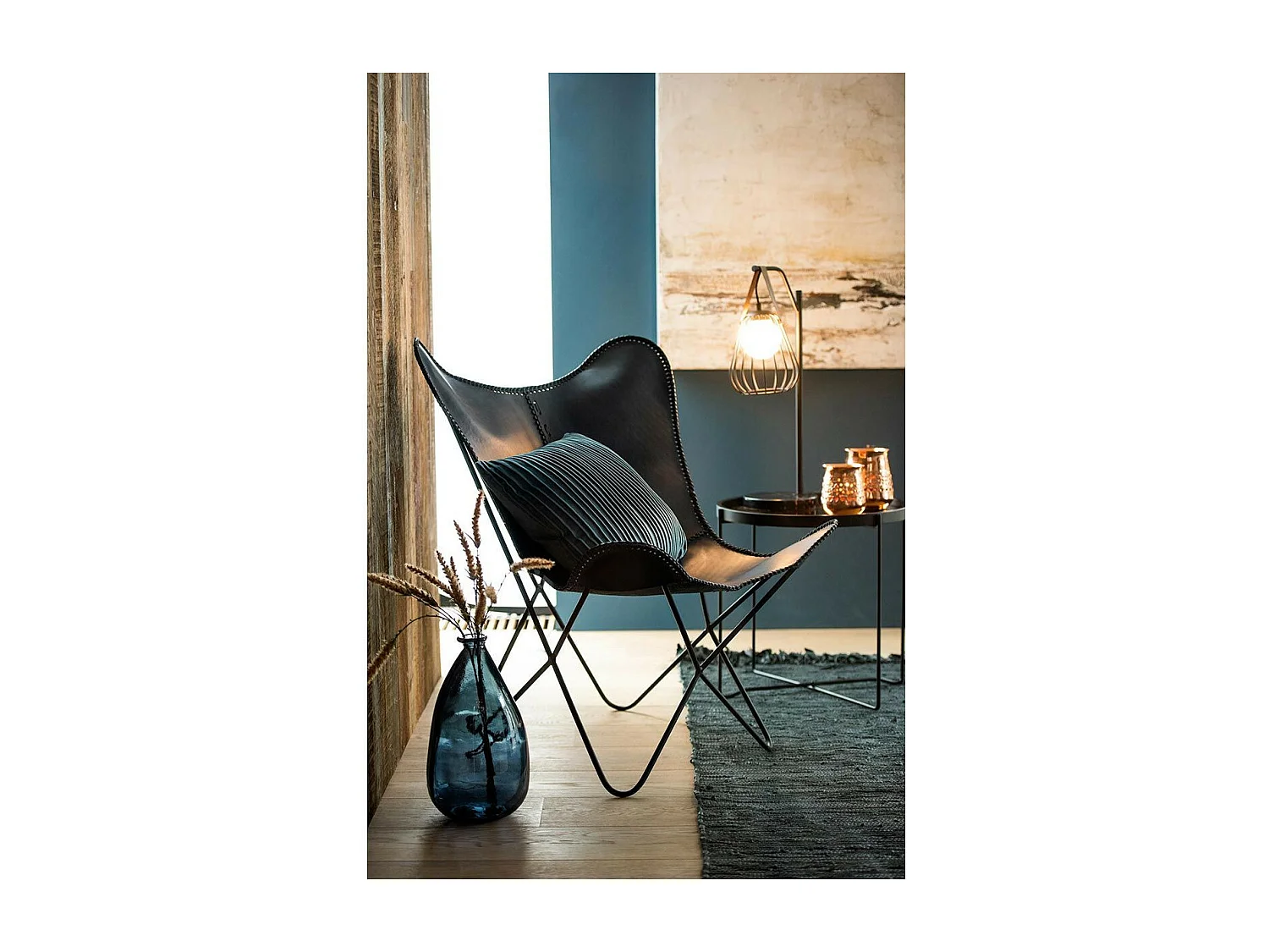 Lampe à Poser Design "Ignes" 63cm Noir