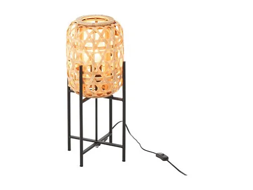 Lampe à Poser en Bambou "Dinaya" 53cm Naturel