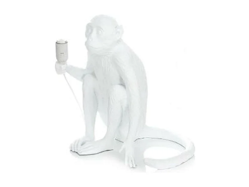 Lampe à Poser Déco "Chita" 40cm Blanc