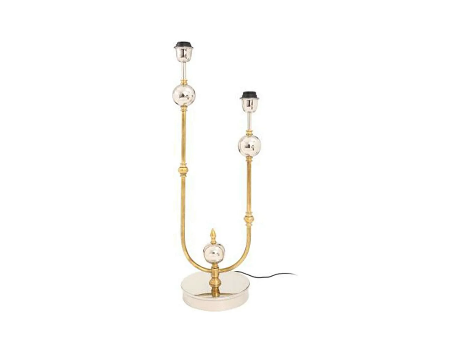 Lampe à Poser Industrielle "Cosima" 75cm Argent & Or