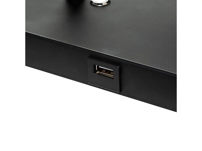 Lampe à Poser & Chargeur "Colors" 33cm Noir