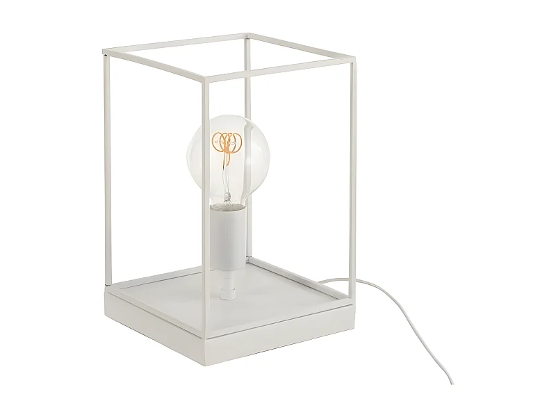 Lampe à Poser "Une Ampoule" 30cm Blanc