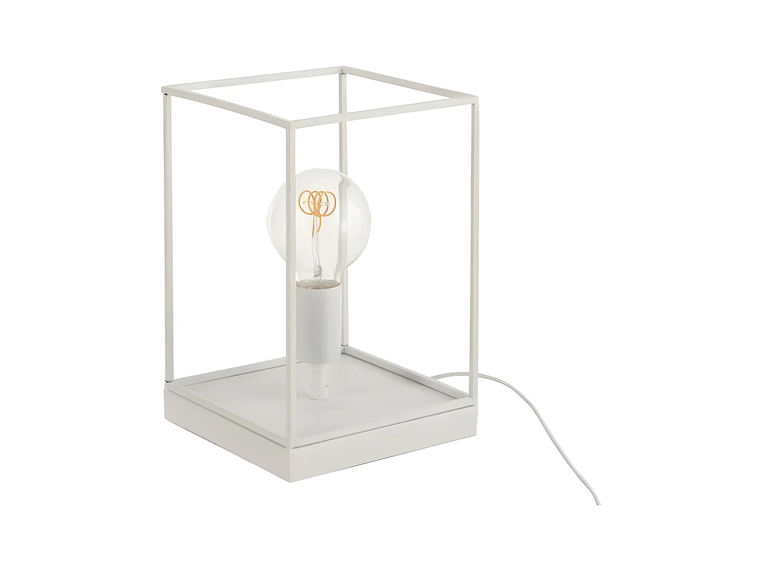 Tafellamp 1 lamp wit metaal Ettis