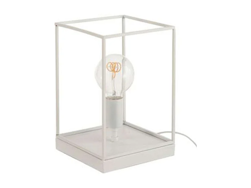 Lampe à Poser "Une Ampoule" 30cm Blanc