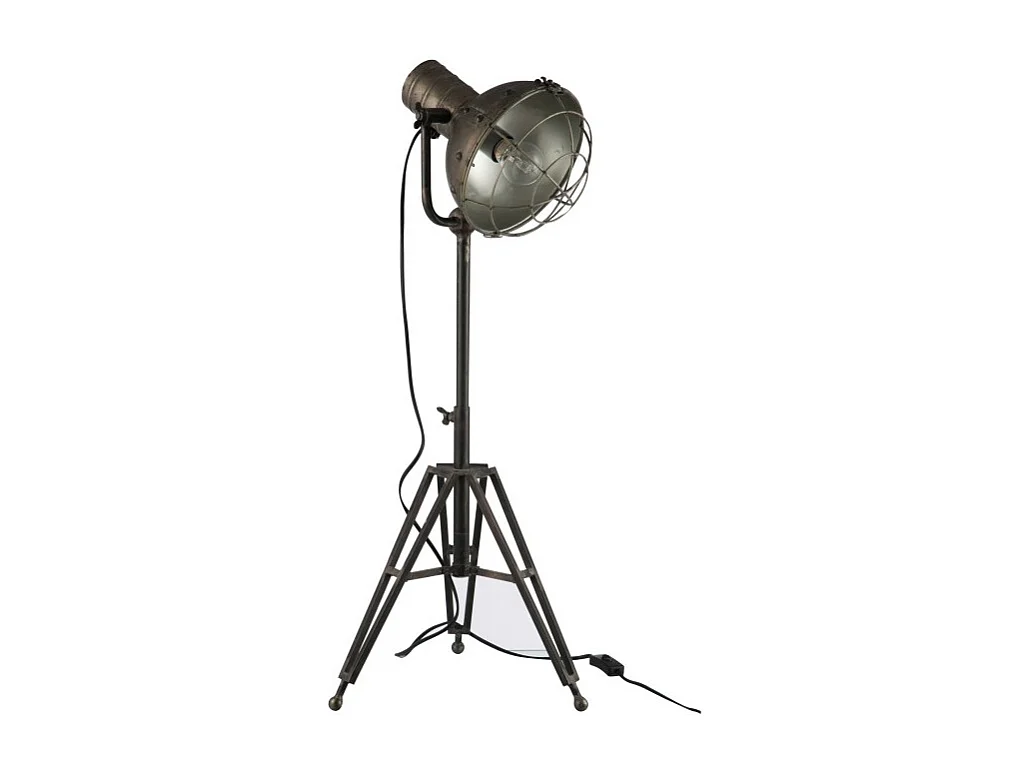 Lampe à Poser Industrielle "Néo" 93cm Gris