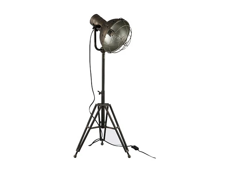 Lampe à Poser Industrielle "Néo" 93cm Gris