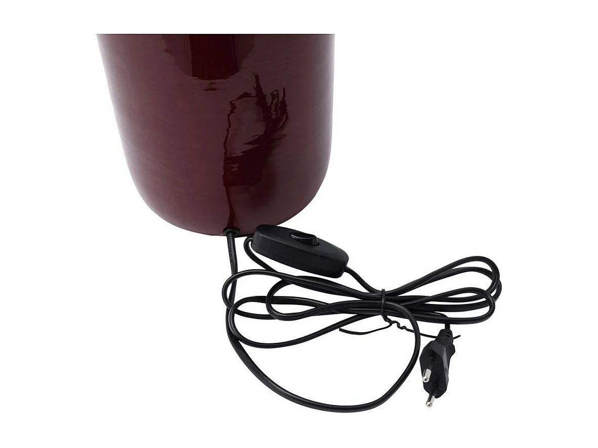 Lampe à Poser Design "Tino" 43cm Prune & Or