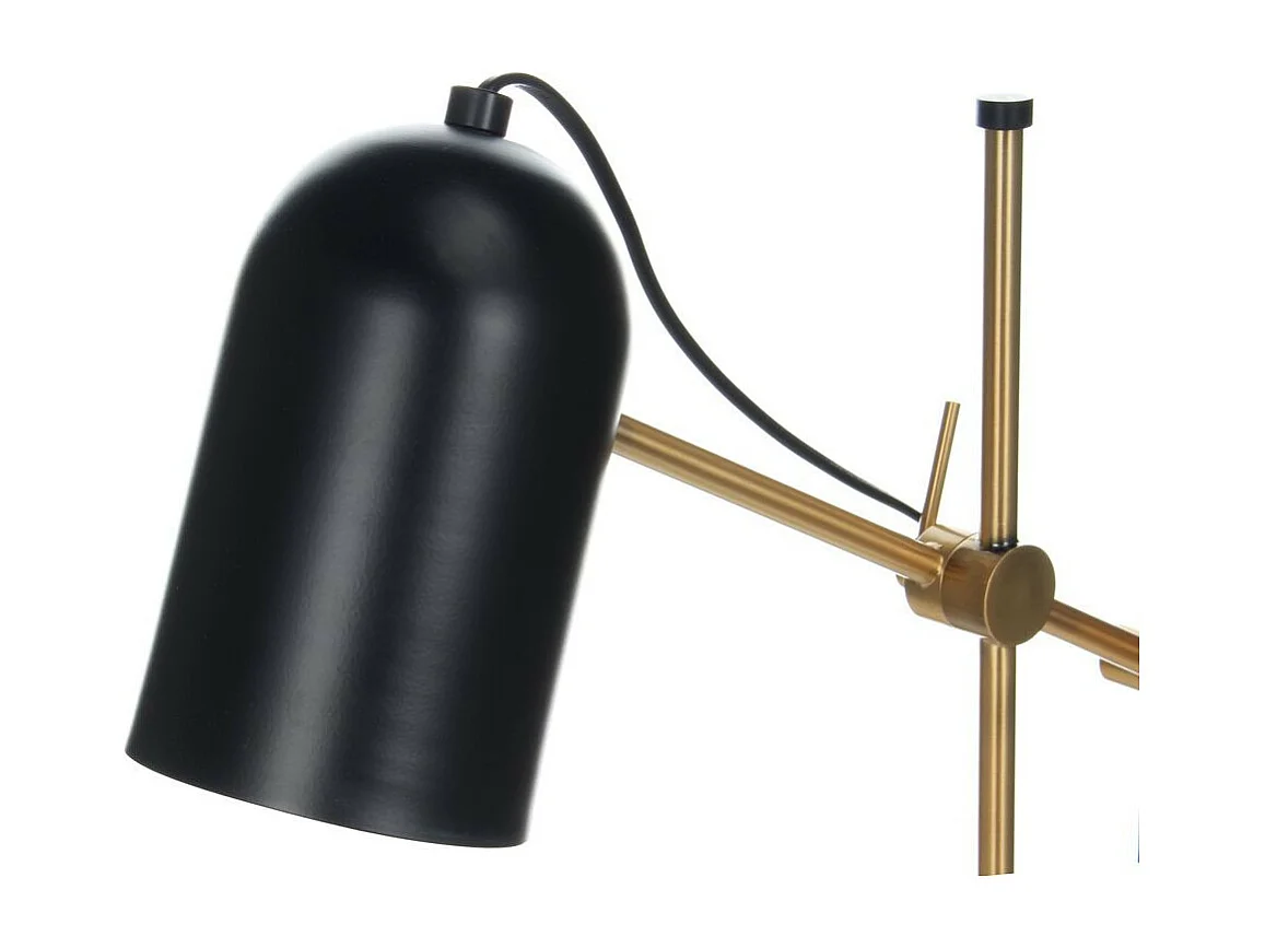 Lampe à Poser en Marbre "Spiro" 54cm Noir