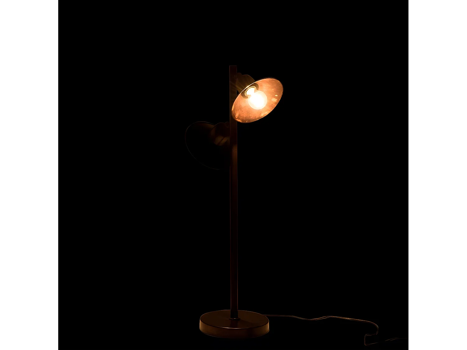 Lampe à Poser Design en Métal "Conic" 80cm Marron Foncé