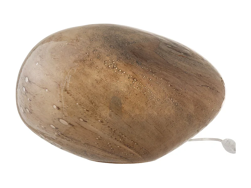 Lampe à Poser en Verre "Dany" 40cm Marron