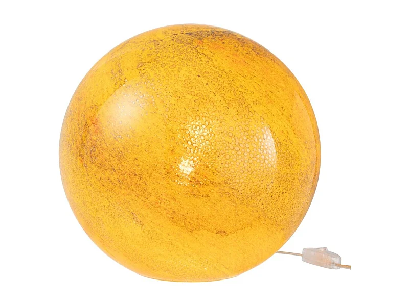 Lampe à Poser Ronde "Dany" 29cm Jaune