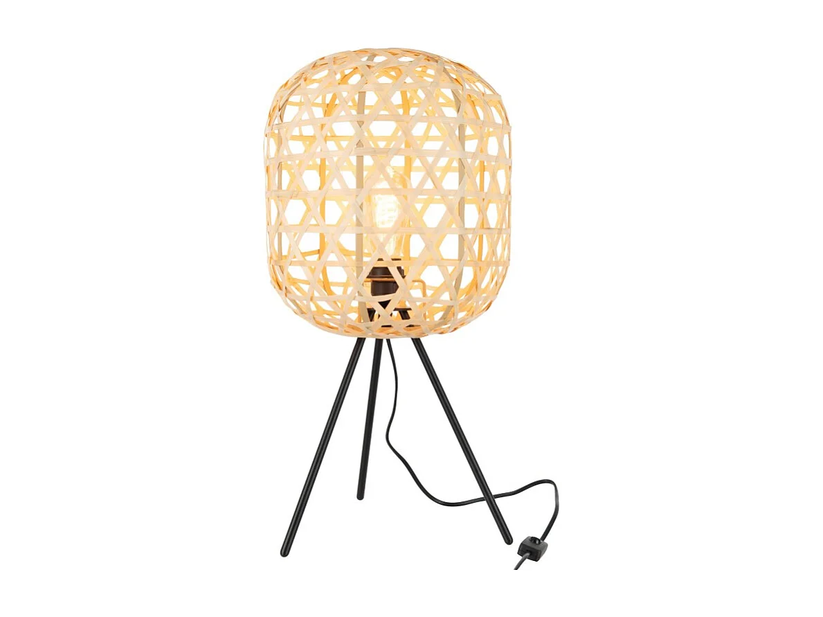 Lampe à Poser Trépied Design "Axoa" 59cm Naturel