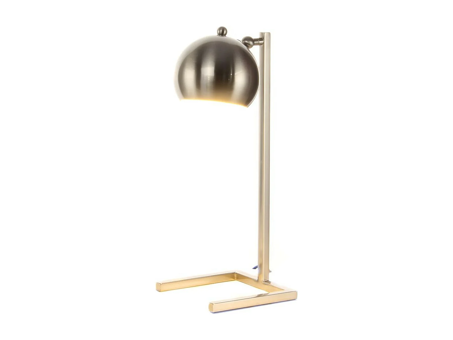 Lampe à Poser Déco "Bruna" 50cm Argent