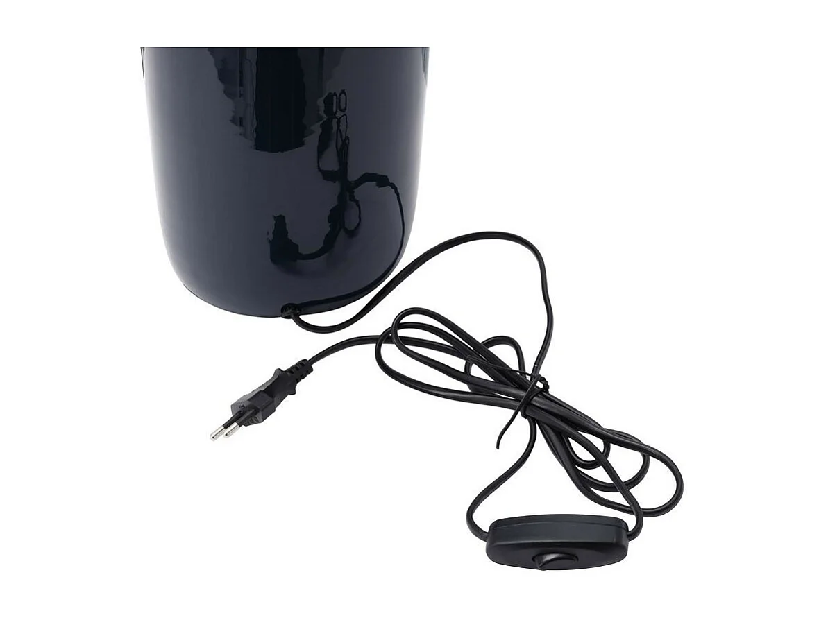 Lampe à Poser Design "Tino" 43cm Bleu & Argent