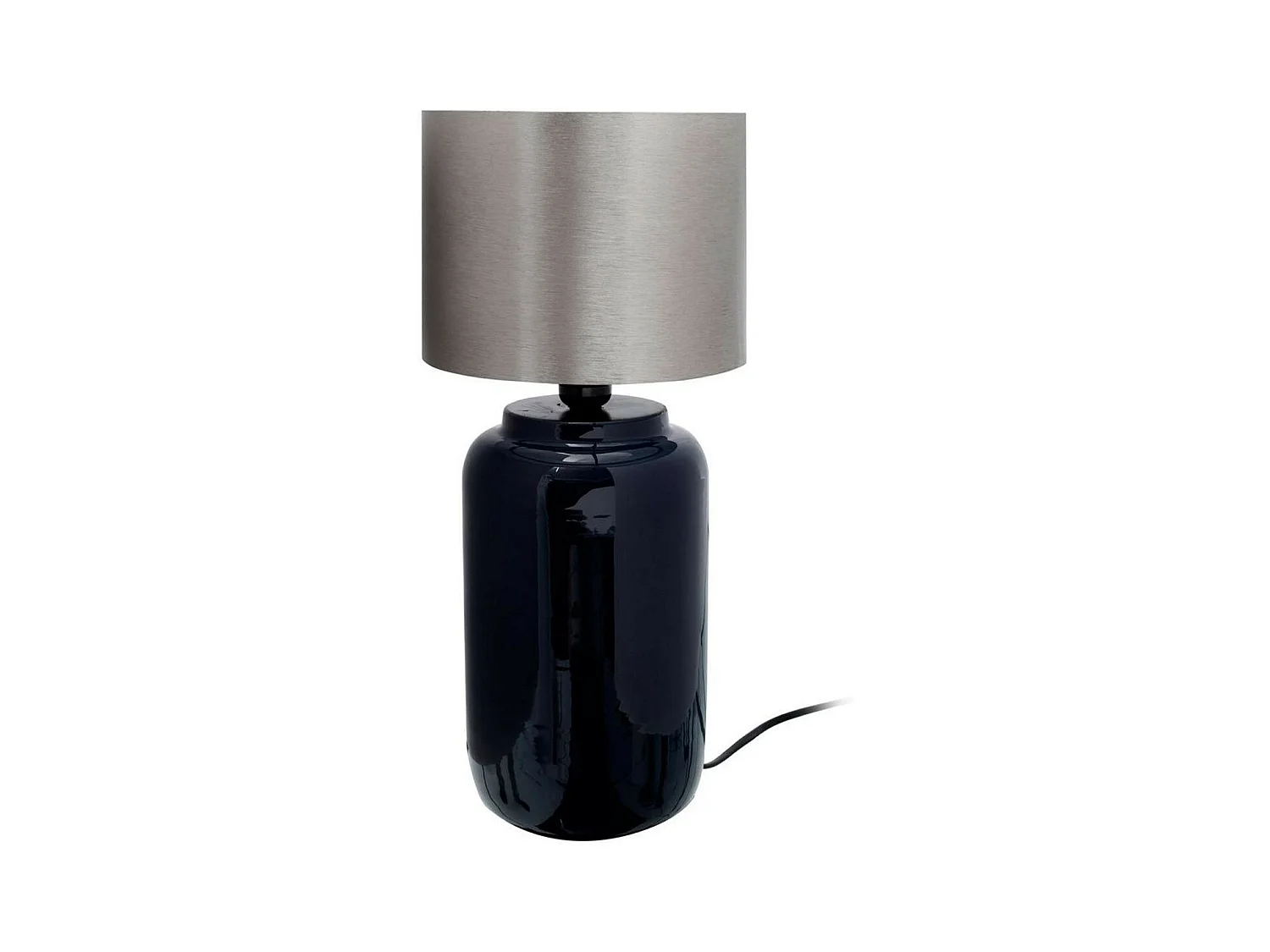 Lampe à Poser Design "Tino" 43cm Bleu & Argent