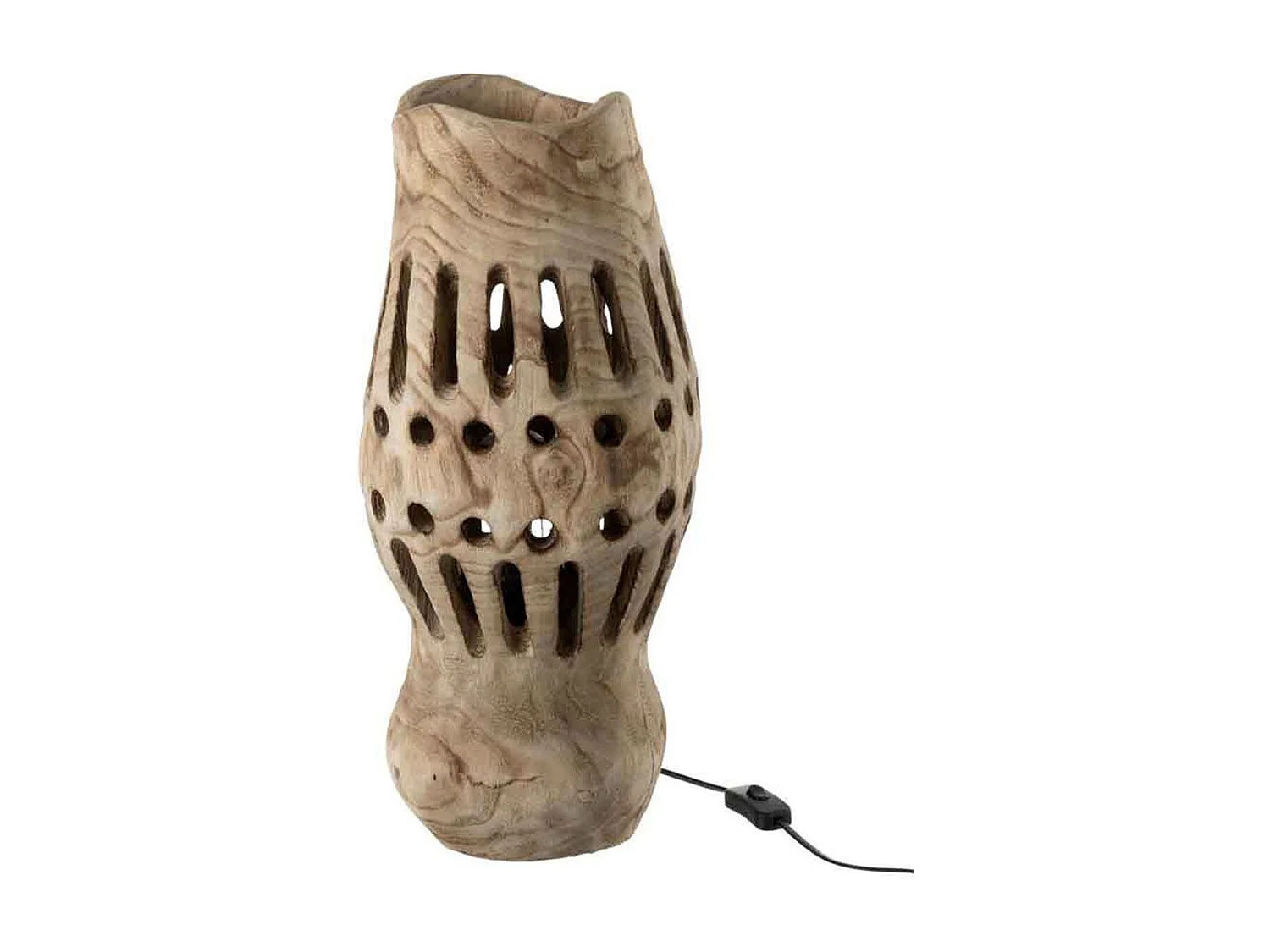 Lampe Design en Bois "Valeria" 49cm Naturel