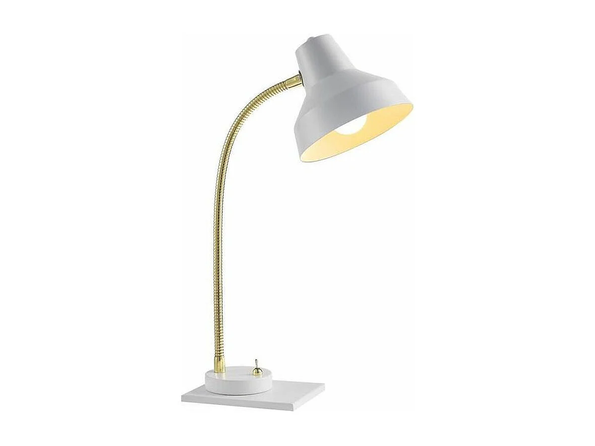 Lampe à Poser Design "Arley" 40cm Blanc