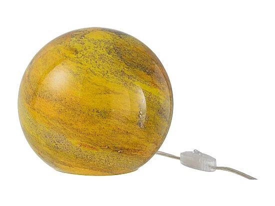 Lampe à Poser Ronde "Dany" 20cm Jaune