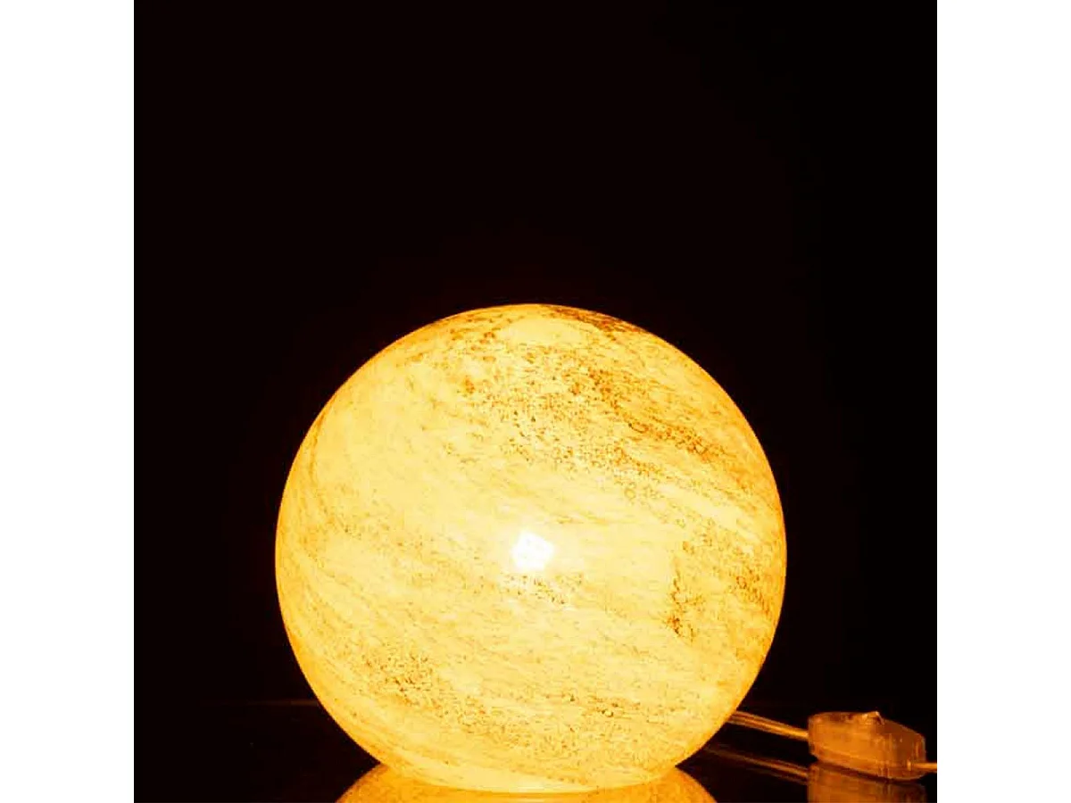 Lampe à Poser Ronde "Dany" 20cm Jaune