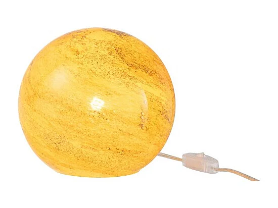 Lampe à Poser Ronde "Dany" 20cm Jaune