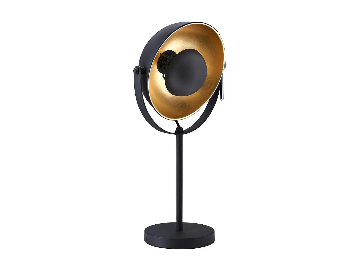 Zoffia tafellamp van goud en zwart metaal