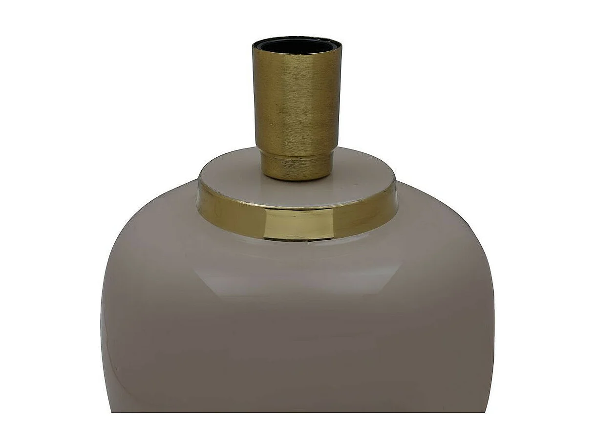 Lampe à Poser Design "Sculpa" 25cm Gris & Or