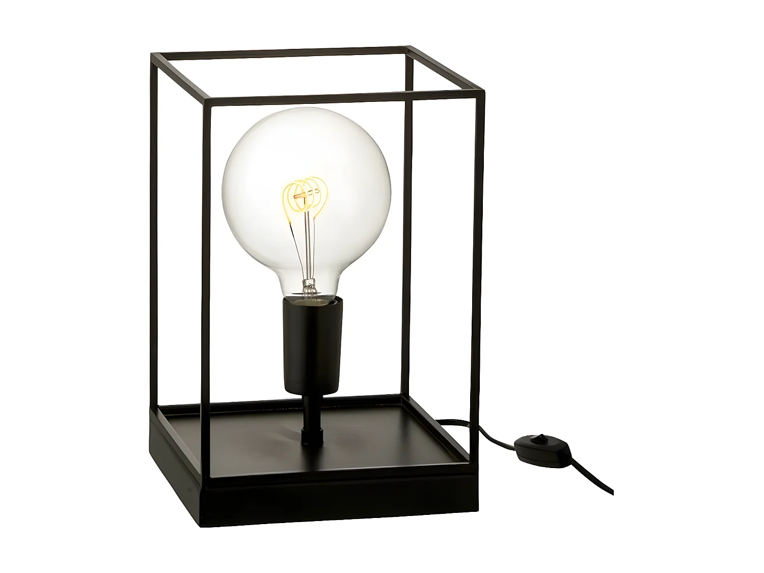 Lampe à Poser "Une Ampoule" 30cm Noir