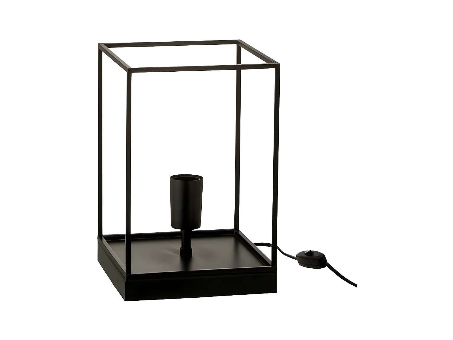 Lampe à Poser "Une Ampoule" 30cm Noir