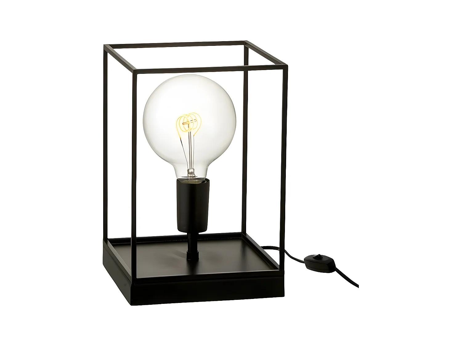 Lampe à Poser "Une Ampoule" 30cm Noir