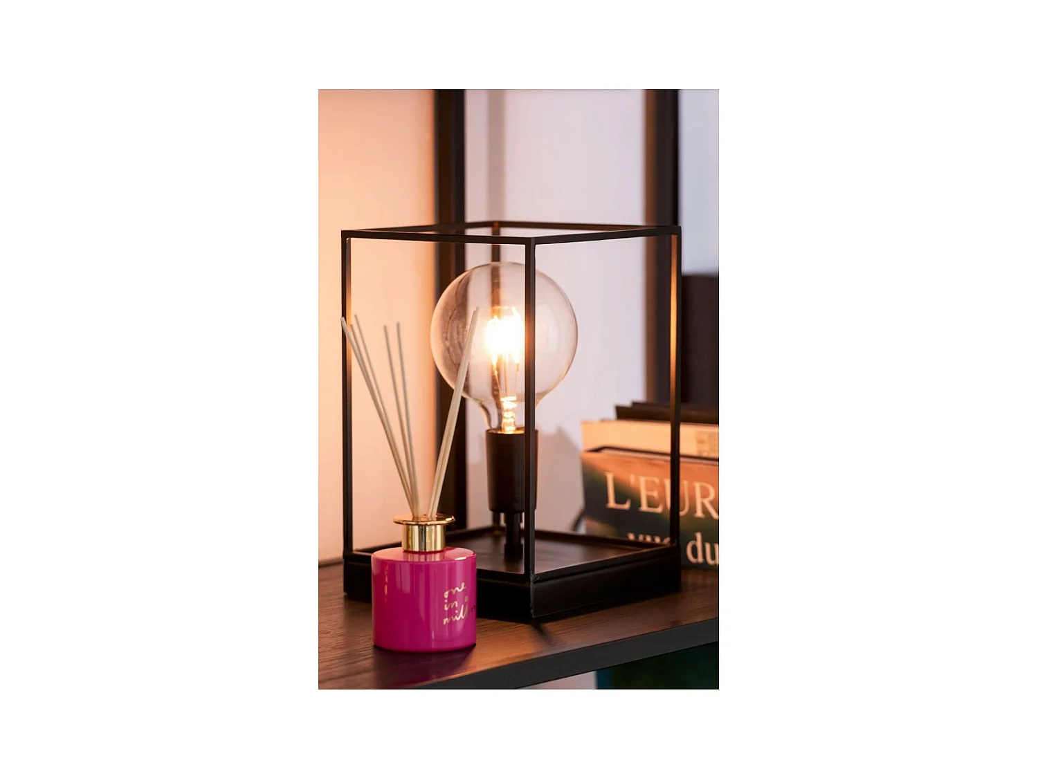 Lampe à Poser "Une Ampoule" 30cm Noir