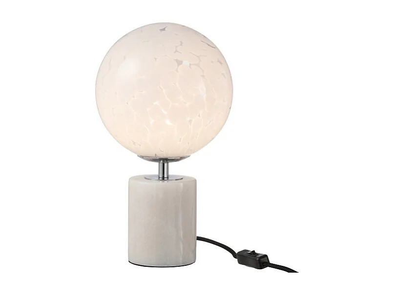 Lampe à Poser sur Pied "Dany" 31cm Blanc