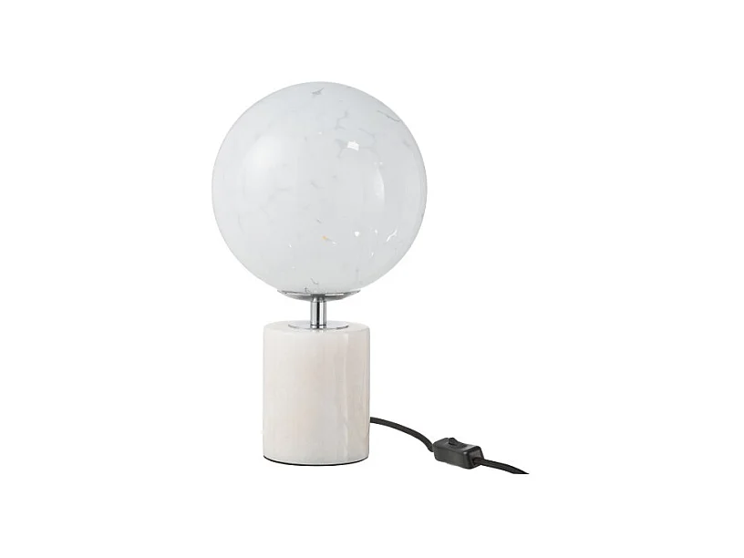 Lampe à Poser sur Pied "Dany" 31cm Blanc