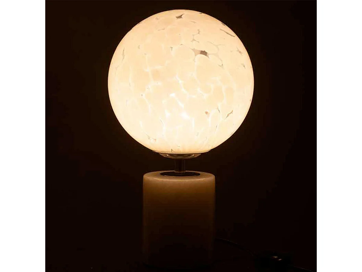 Lampe à Poser sur Pied "Dany" 31cm Blanc