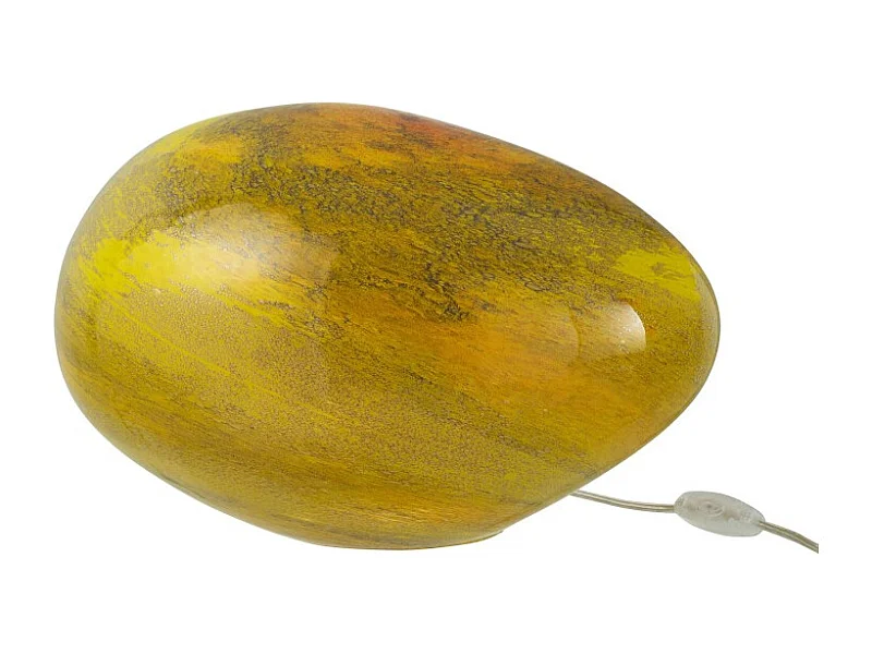 Lámpara de bola de vidrio amarillo para colocar de 40x30x24 cm