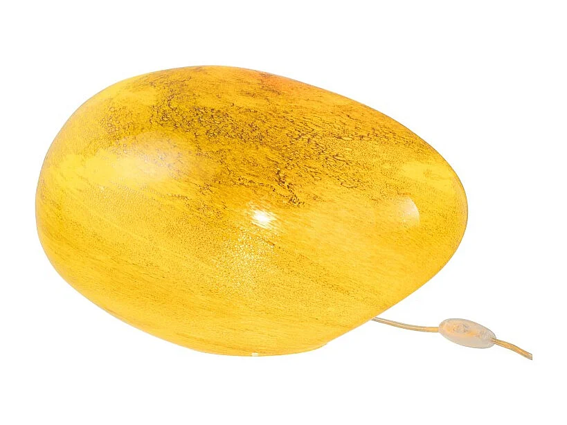 Lampe à Poser Ovale "Dany" 40cm Jaune