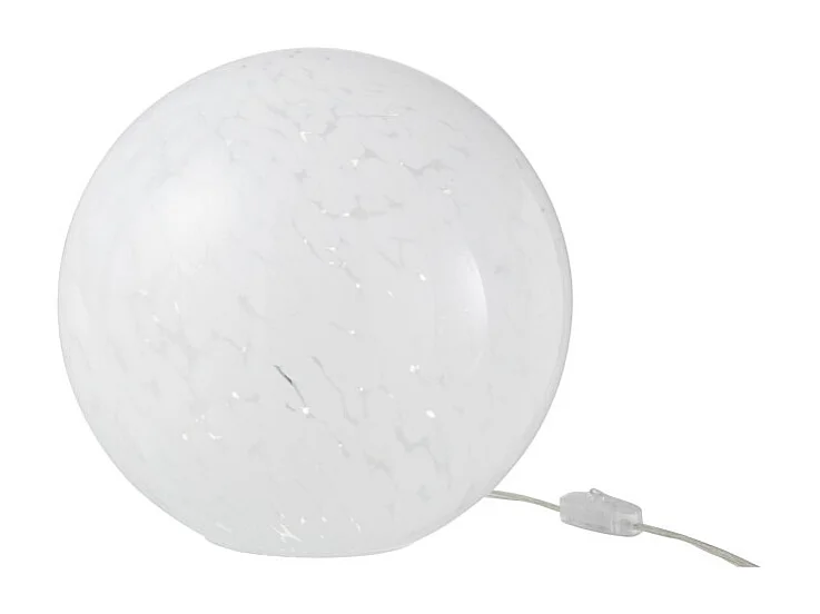 Lámpara de bola de vidrio blanco para colocar de 28x28x28 cm