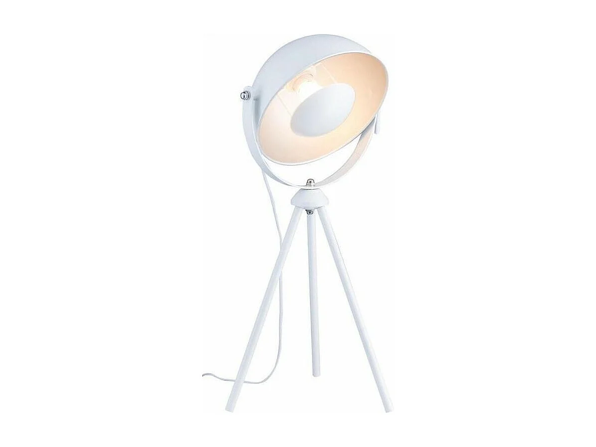 Lampe à Poser Trépied "Anniston" 75cm Blanc