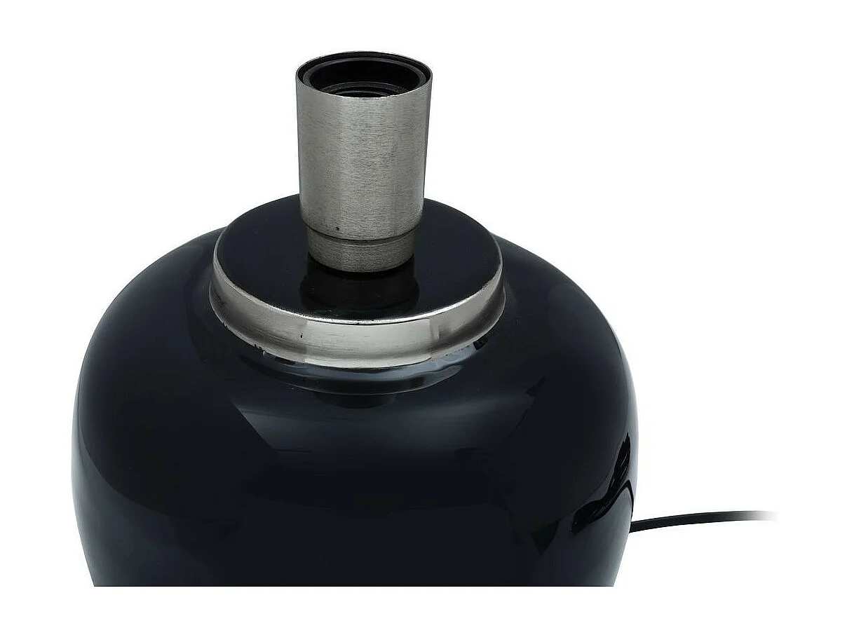 Lampe à Poser Design "Sculpa" 25cm Noir & Argent