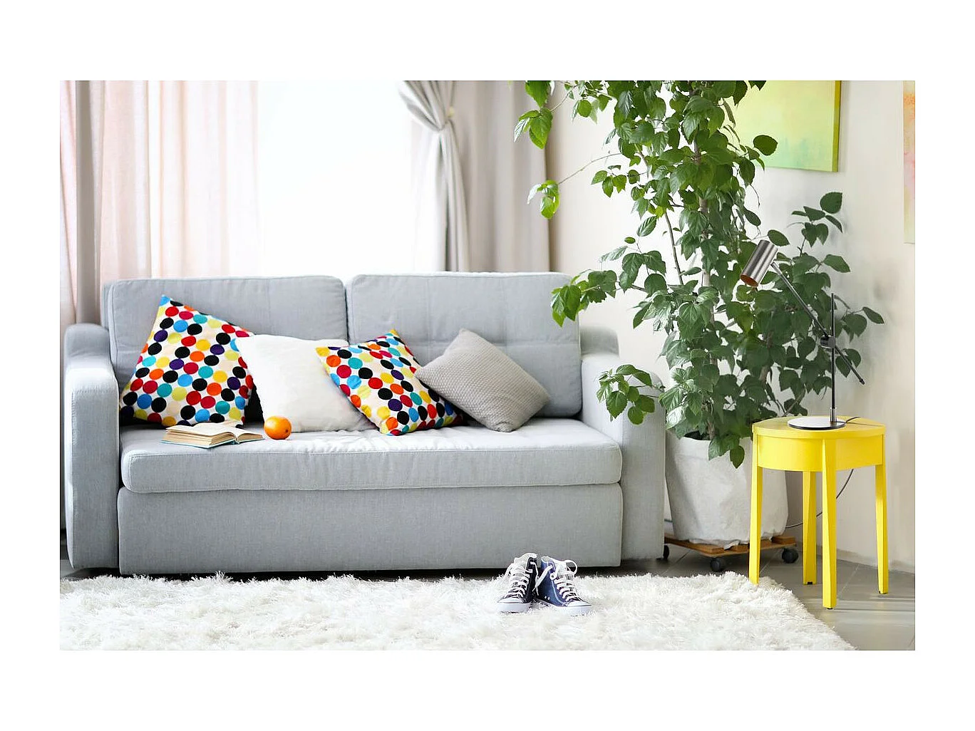 Lampe à Poser Design "Target" 64cm Argent