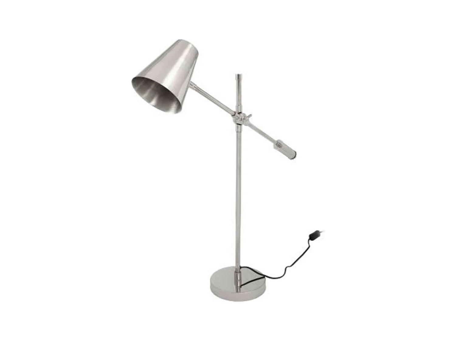 Lampe à Poser Industriel "Celeste" 74cm Argent