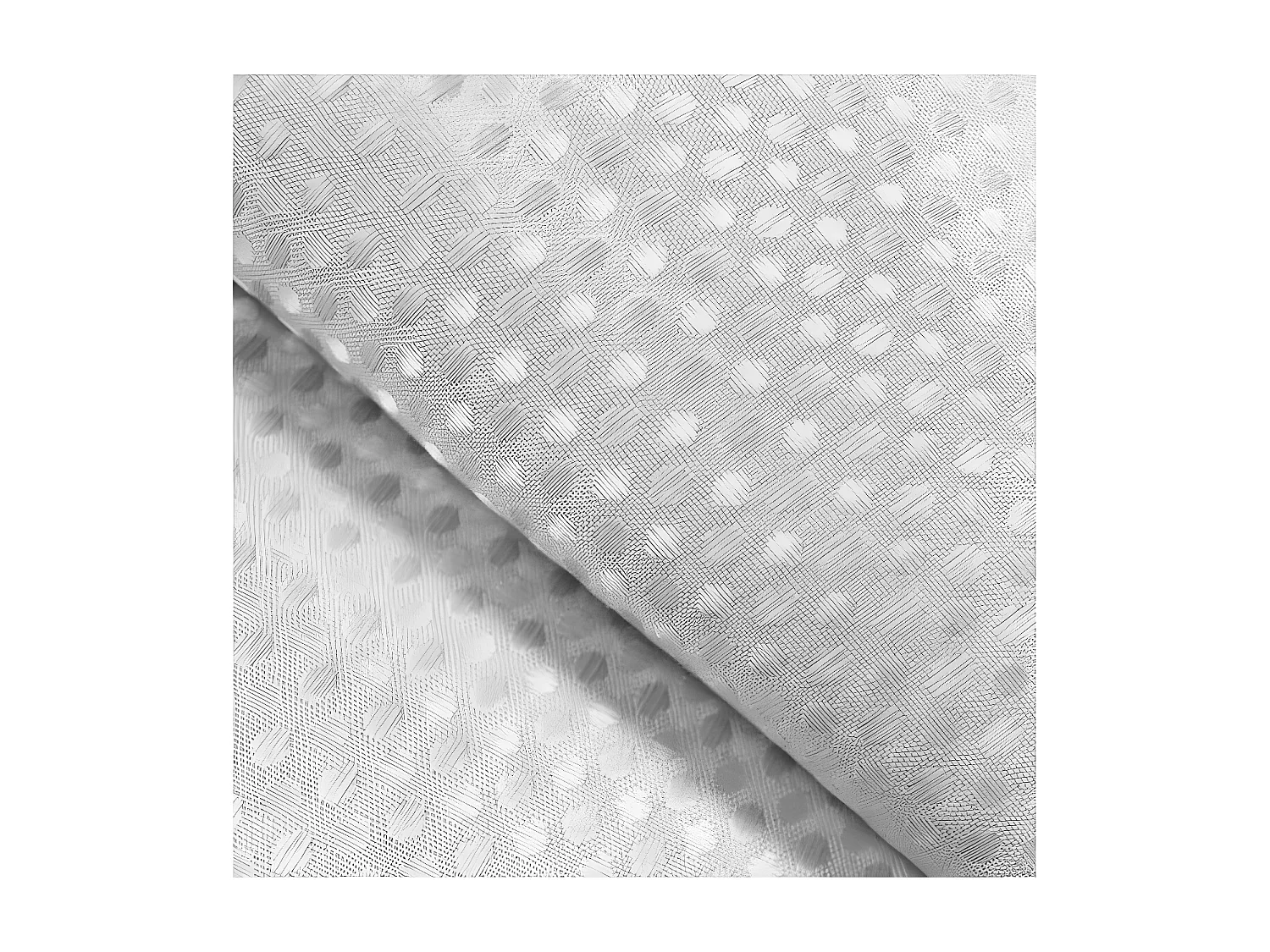 Rideau de Douche "Quartz" 180x200cm Blanc